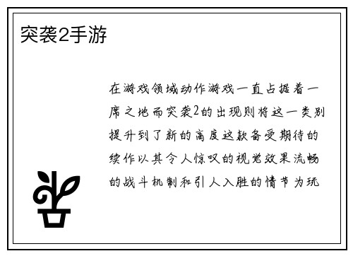 突袭2手游